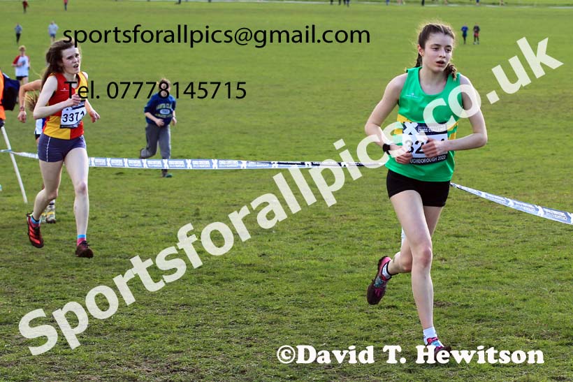 Womens Under-20s 2022 CAU Inter Counties Cross Country, Prestwold Hall, Loughborough.  Photo: David T. Hewitson/Sports for All Pics
